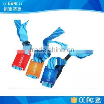 Nylon rfid control nfc wristbands payment