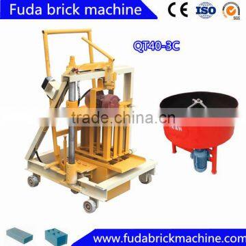 QT40-3C family use manual hollow block moulding machine wholesales online