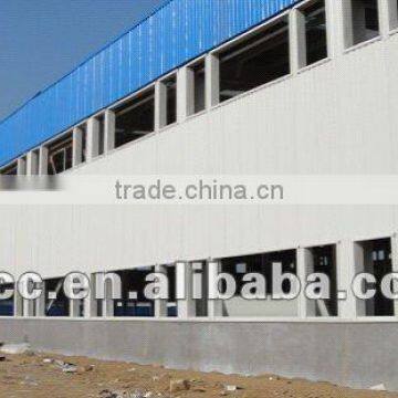 light steel structure warehouse with insulation and strong seismic and wind resistance