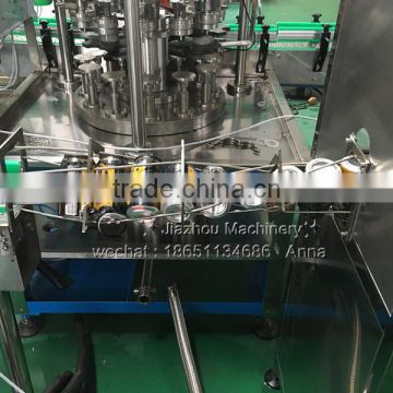 Small Scale Carbonated Beverage Beer Can Filling Machine