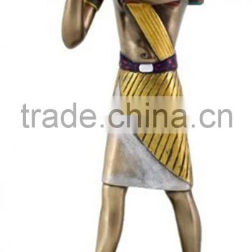 customized handmade painted decorative poly resin egyptian statues wholesale