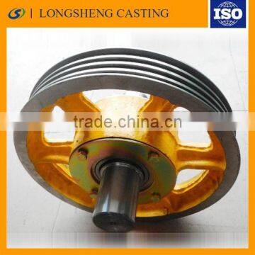 ISO9001-2008 Cast Iron Elevator Wheels /elevator Parts/elevator Casting photo-4