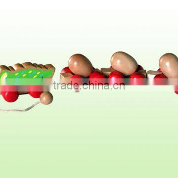 Chicken and Egg Pull Along Toy;classic Wooden Construction for Hours of Fun photo-3