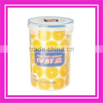 1800ml cylinder plastic food crisper & preserving case