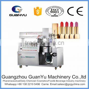 chinese hot sales small capacity vacuum emulsifying mixer for lipstick heating and mixing