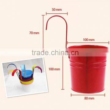 Metal Iron Flower Pot Hanging Balcony Garden Plant Planter Home Decor photo-6