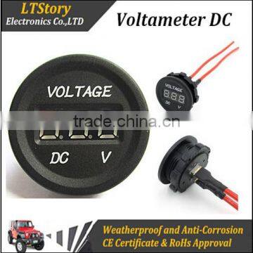 Car battery voltage display Voltage meter 12~24 V