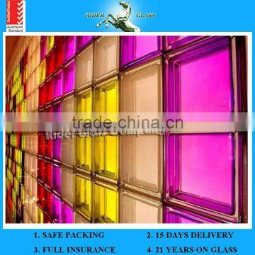 Hot Sell colored Meteor Glass Block For Floor Or Wall