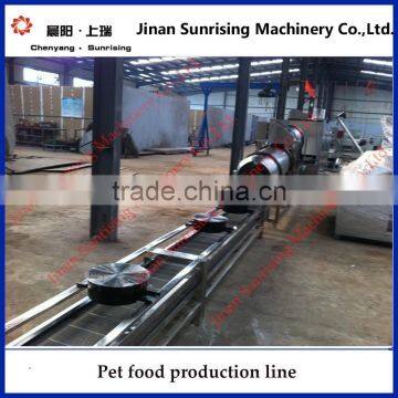 The pet food production line