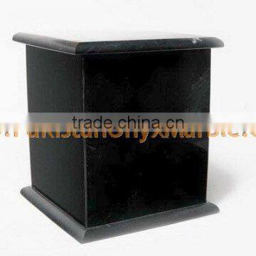 NATURAL STONE JET BLACK MARBLE URNS photo-2
