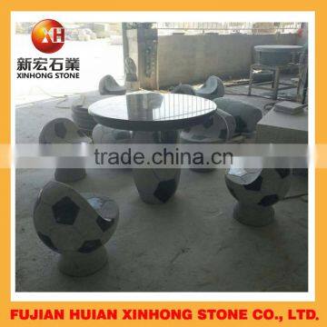 Design Stone Granite Football Chair With Table photo-2
