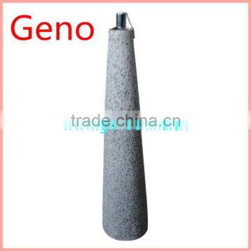 cone shape grey color oil burner decorative oil lamp