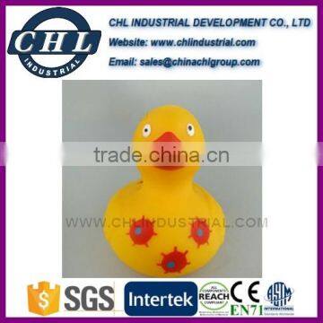 Hot printed custom logo bath duck toy