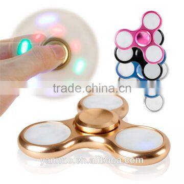 The LED Finger Hand Gyro Fidget Wind Spinner Flashing Lights Metal Gyro Toy photo-3