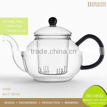 Dishwasher Safe Cheap Glass Coffee Pot With Tea Strainer photo-2