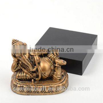 Resin Antique Gold Hindo God Ganesha Wedding Favor Ganesha Idol photo-5