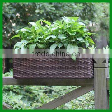 FO-9401 Synthetic Rattan Planter for Garden Decor