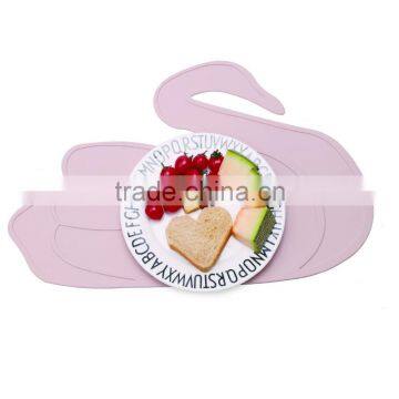Cute Goose Shape Design ,Baby Silicone Placemat Table Mat Meal Mat photo-3