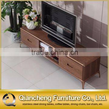 High Classical Modern Wooden tv Stand With Drawers photo-2