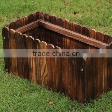 Practical Rectangular Cedar Wooden Flower Pots photo-3