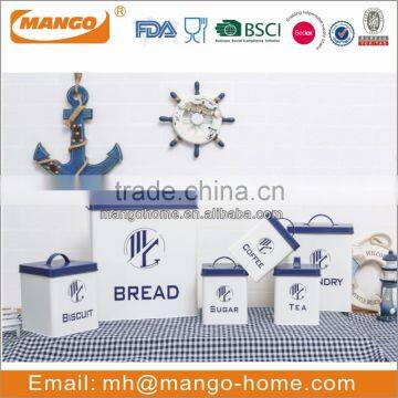 Latest Design Metal Colorful bread box and canister set