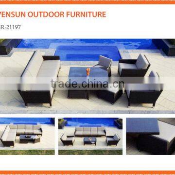 Garden Cheap Rattan Furniture Coffee Tables Set photo-2