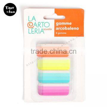 New Style Pencil Eraser 4 pk Gradient Eraser