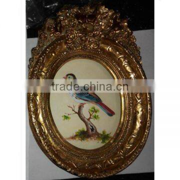 Small Size Oval Shape Frame With Handmade Painting photo-3