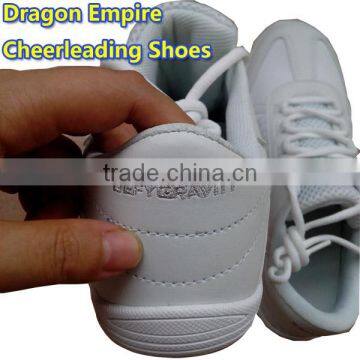 Pure White Unisex Cheerleading Dance Shoes Soft Durable Sole Athletic Training Dancing Shoes photo-2