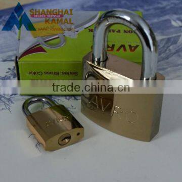 Pin Tumbler Brass Color Iron Padlock photo-3
