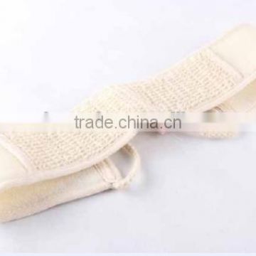 Back scrubber bath strap, sisal bath belt