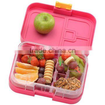 China Cheap Custom Hot Case Plastic Compartment School Lunch Box 2016