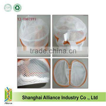 Best quality superior material laundry nurse bag green zipper mesh lingerie wash bags