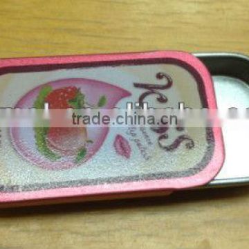 Oil Lip Polish Sliding Case, Lip Stick Slide Tin, Sliding Tin Case