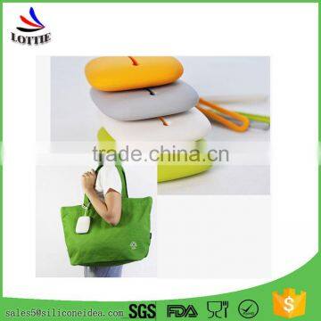 Colorful Portable Silicone Key Holder Bag Flexible Hand Strap Silicone Key Bag and Card Case photo-3