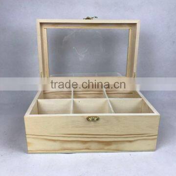 Custom Luxury Finish Bamboo/wooden Tea Box With 8 Compartments photo-4