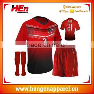 Hongen Apparel Custom Soccer Uniform Soccer Kits With Socks