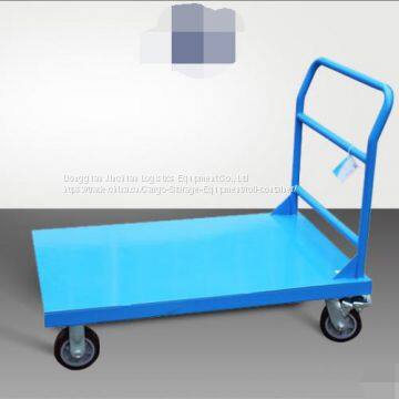 Warehouse Trolly Flatbed Transportation Steel Cart Distribution