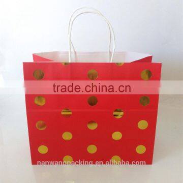 Customer Design Cheap High Quality Gift Bag, White Kraft Paper Bag