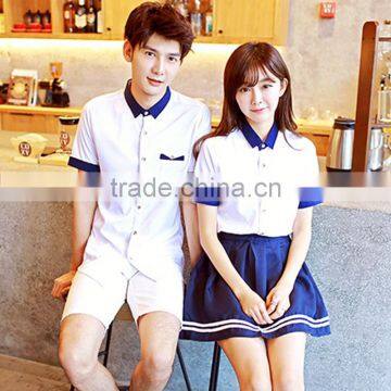 Unisex Design Korean High School Uniforms White Shirt photo-3