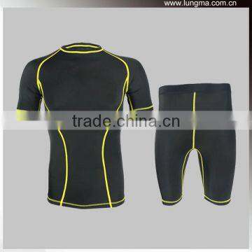 Blank MMA Surf Cycling Couple Rash Guard Compression Underwear Apparel Supplier