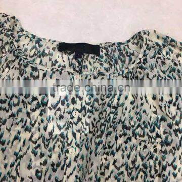 2017 Latest Fashionable Ladies Leopard Print Chiffion Blouse photo-4