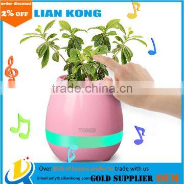 Touching Flower Singing Plant Interaction Bluetooth Speaker LED Smart Music Flowerpot