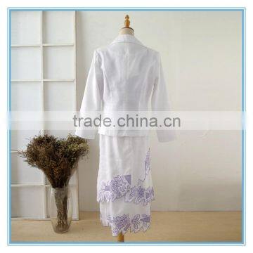 Latest 3 Pieces Embroidery Anti-static Business Suit For Women photo-3