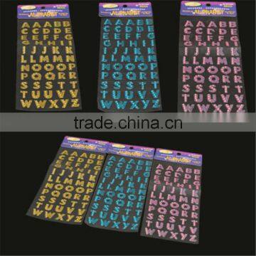 Alphabet Letter Glitter Crystal Stickers Self Adhesive DIY Decor Scrapbooking photo-3