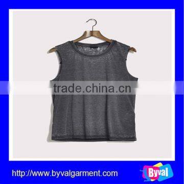 latest designs custom soft casual loose female vest cheapest anti-shrink blank tank top for women