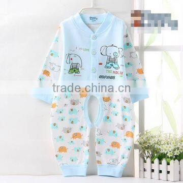 2017 Breathable Cheap Baby Romper With Split Pants Newborn Sleepwear Wholesale photo-3