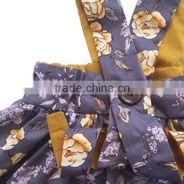 Boutique Summer Long Sleeve 2 Pieces Outfits Ruffle Vintage Dress Girl Clothes Set photo-5