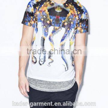 Octopus Sublimation T Shirt Customize 100% Polyester Sublimation T Shirts photo-3