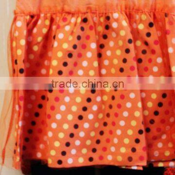 Summer New Style Baby Girl Short Sleeve Dress Set Orange Casual Dress With Bow-knot TP-7957 photo-3